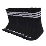 adidas Unisex Socken, 9er Pack - 3-Stripes Cushioned Sportswear Crew Socks, Logo, Streifen, gepolstert