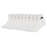 adidas Unisex Quarter Socken, 9er Pack - Thin & Light Sportswear Ankle Socks, Logo, einfarbig