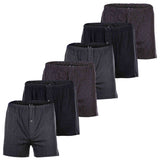 YOURBASICS Herren Jersey-Boxershorts, 6er Pack - Cotton, Eingriff mit Knopf, Muster, Multipack
