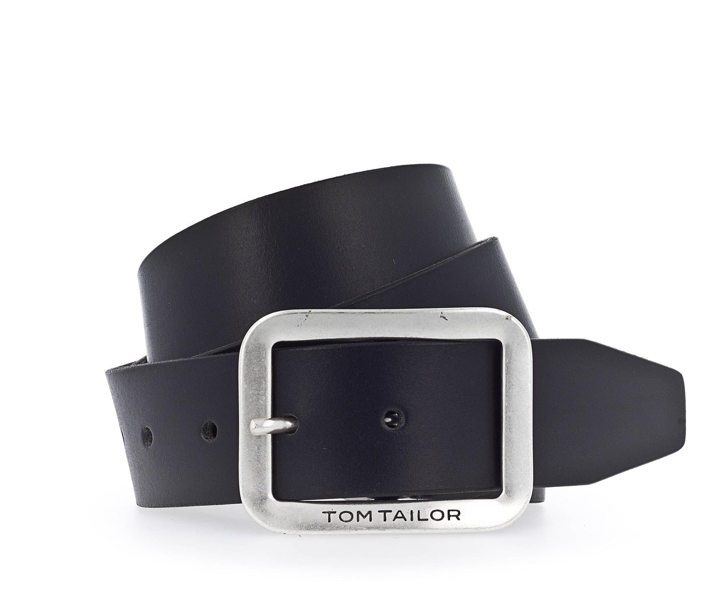 Tom Tailor Herren Gürtel - Echt Leder, Dornschließe, Logoprägung
