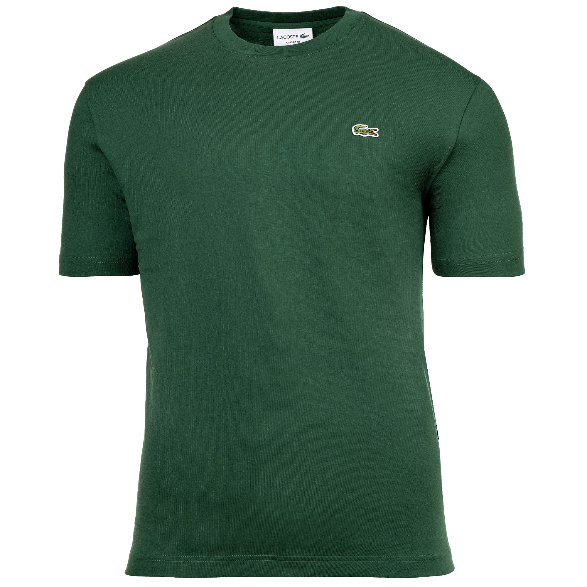 LACOSTE Herren T-Shirt, Rundhals - Classic Fit, Baumwolle, Logo, einfarbig
