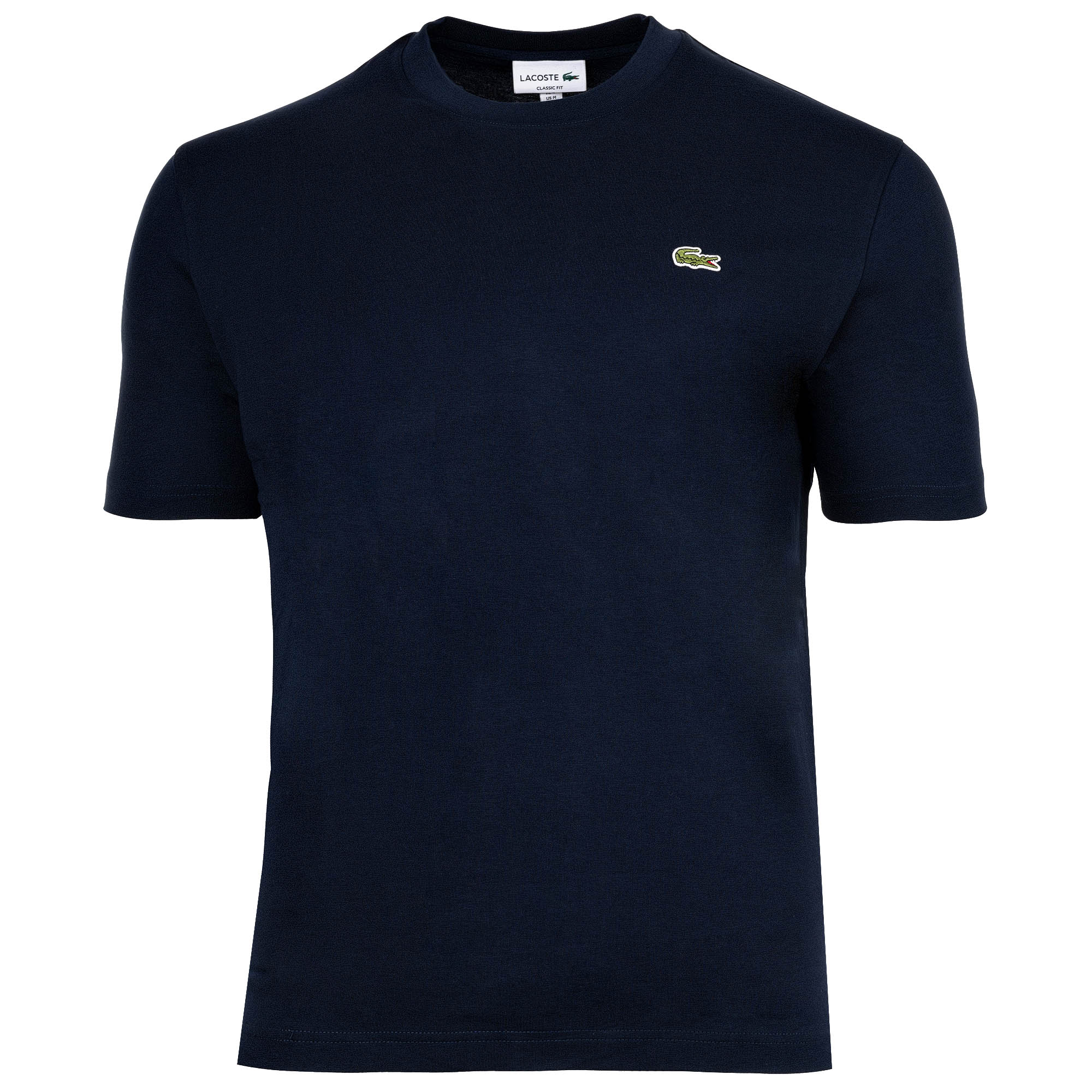 LACOSTE Herren T-Shirt, Rundhals - Classic Fit, Baumwolle, Logo, einfarbig