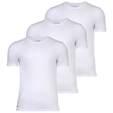 LACOSTE Men's T-Shirts, 3-pack - Essentials, Round Neck, Slim Fit, Cotton, Solid Color