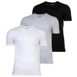 LACOSTE Men's T-Shirts, 3-pack - Essentials, Round Neck, Slim Fit, Cotton, Solid Color