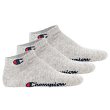 Champion Unisex Socken, 3er Pack - Quarter Socken, Basic, Logo