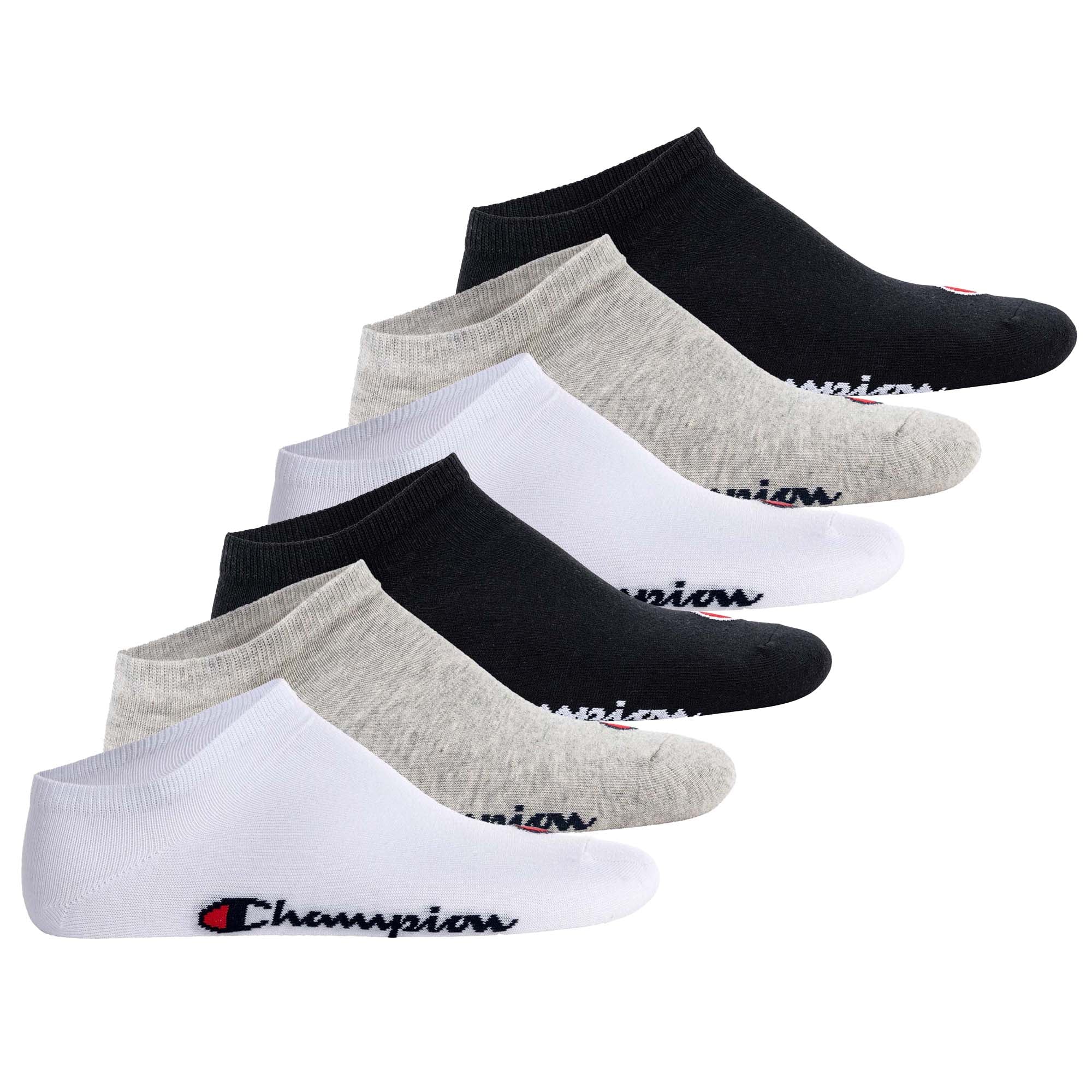 Champion Unisex Sneaker Socken, 6er Pack - Sneaker Socken Basic, Logo