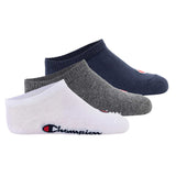 Champion Kinder Socken, 3er Pack - Sneaker Socken, Logo, einfarbig