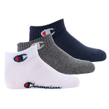 Champion Kinder Socken, 3er Pack - Quarter, einfarbig