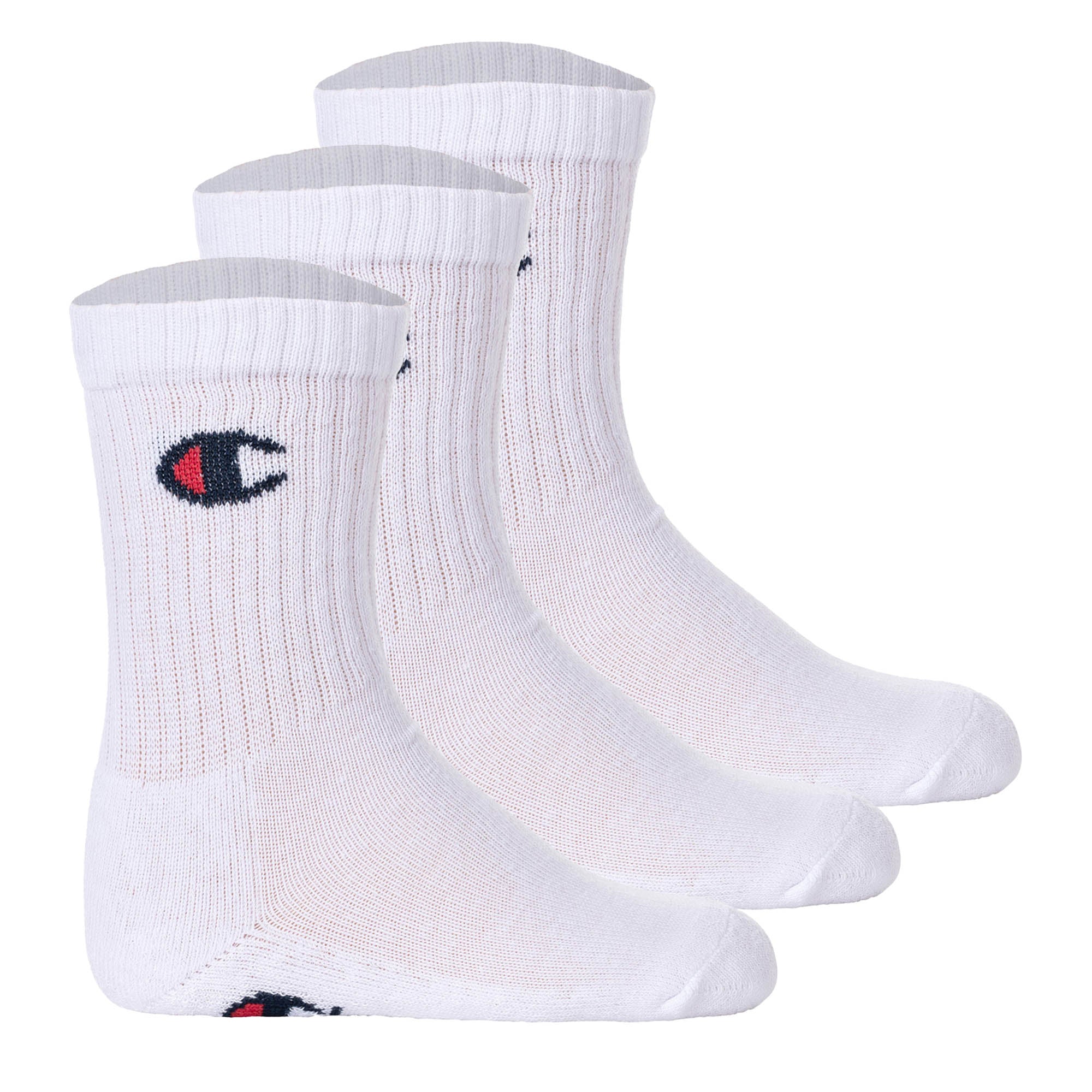Champion Kinder Socken, 3er Pack - Crew Socken, einfarbig