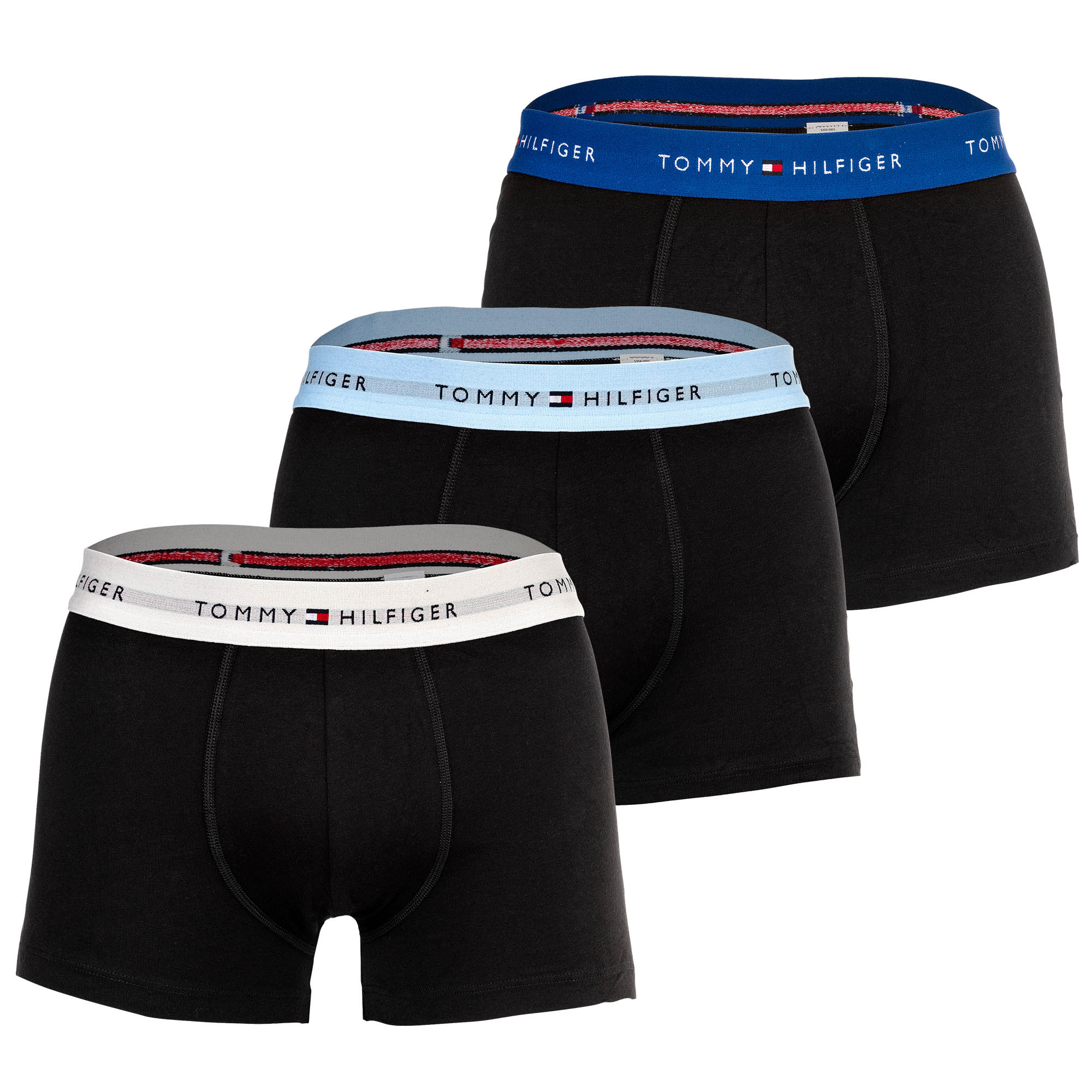 TOMMY HILFIGER Herren Boxershorts, 3er Pack - Trunks, Logo, Cotton Stretch