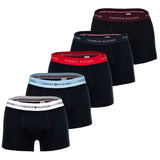 TOMMY HILFIGER Herren Boxershorts, 5er Pack - Trunks, Logo, Cotton Stretch