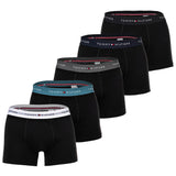 TOMMY HILFIGER Herren Boxershorts, 5er Pack - Trunks, Logo, Cotton Stretch