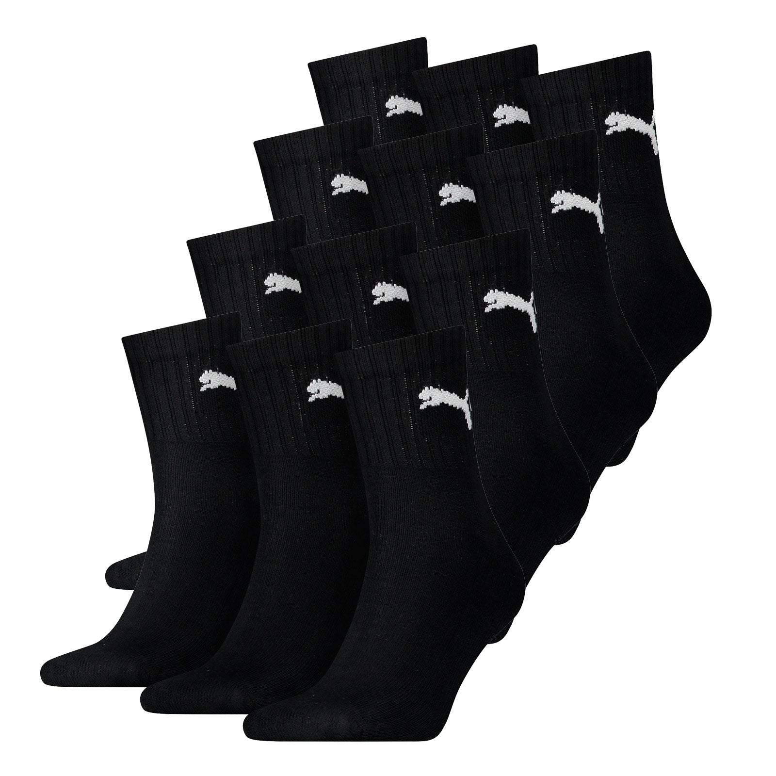 Puma Short Crew Socks 12 PAAR, Frotteesohle, Unisex Sportsocken