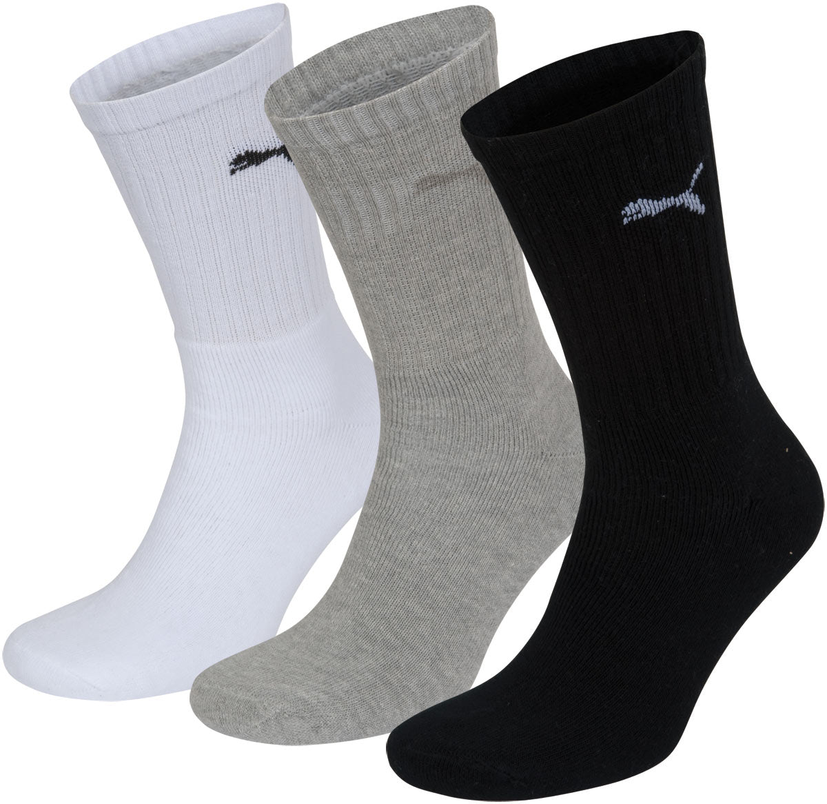 Puma Unisex Socken, Sportsocken 18 PAAR, Frotteesohle - verschiedene Farben