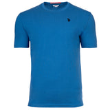 U.S. POLO ASSN. Herren T-Shirt - Rundhals, Logo-Stickerei, Baumwolle