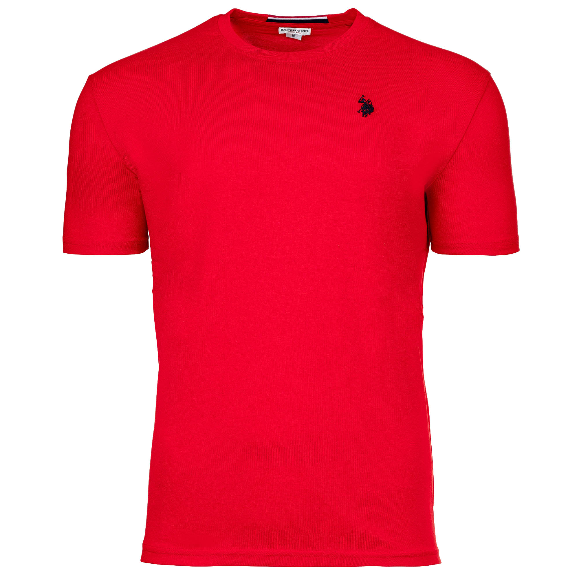 U.S. POLO ASSN. Herren T-Shirt - Rundhals, Logo-Stickerei, Baumwolle