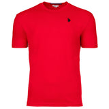 U.S. POLO ASSN. Herren T-Shirt - Rundhals, Logo-Stickerei, Baumwolle