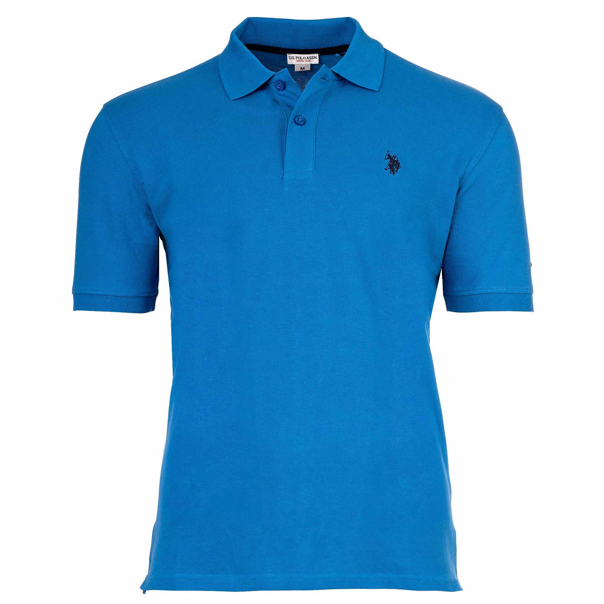 U.S. POLO ASSN. Herren Poloshirt - Piquet, Logo-Stickerei, Cotton Stretch
