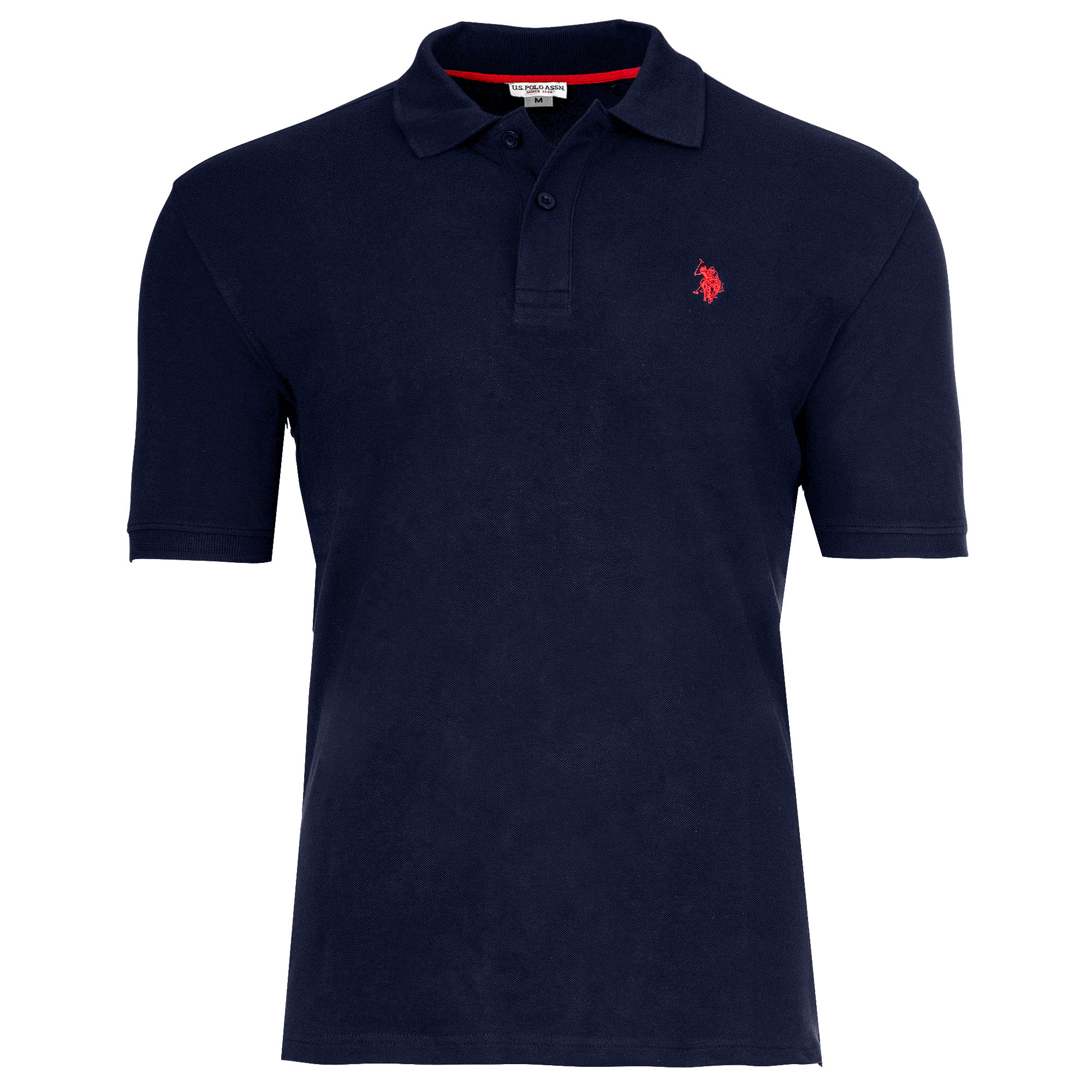 U.S. POLO ASSN. Herren Poloshirt - Piquet, Logo-Stickerei, Cotton Stretch