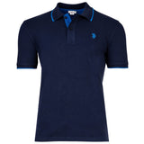 U.S. POLO ASSN. Herren Poloshirt mit Kontrast-Details - Piquet, Logo, Cotton Stretch