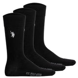 U.S. POLO ASSN. Herren Socken, 3er Pack - Business-Socken, Logo, Baumwoll-Mix