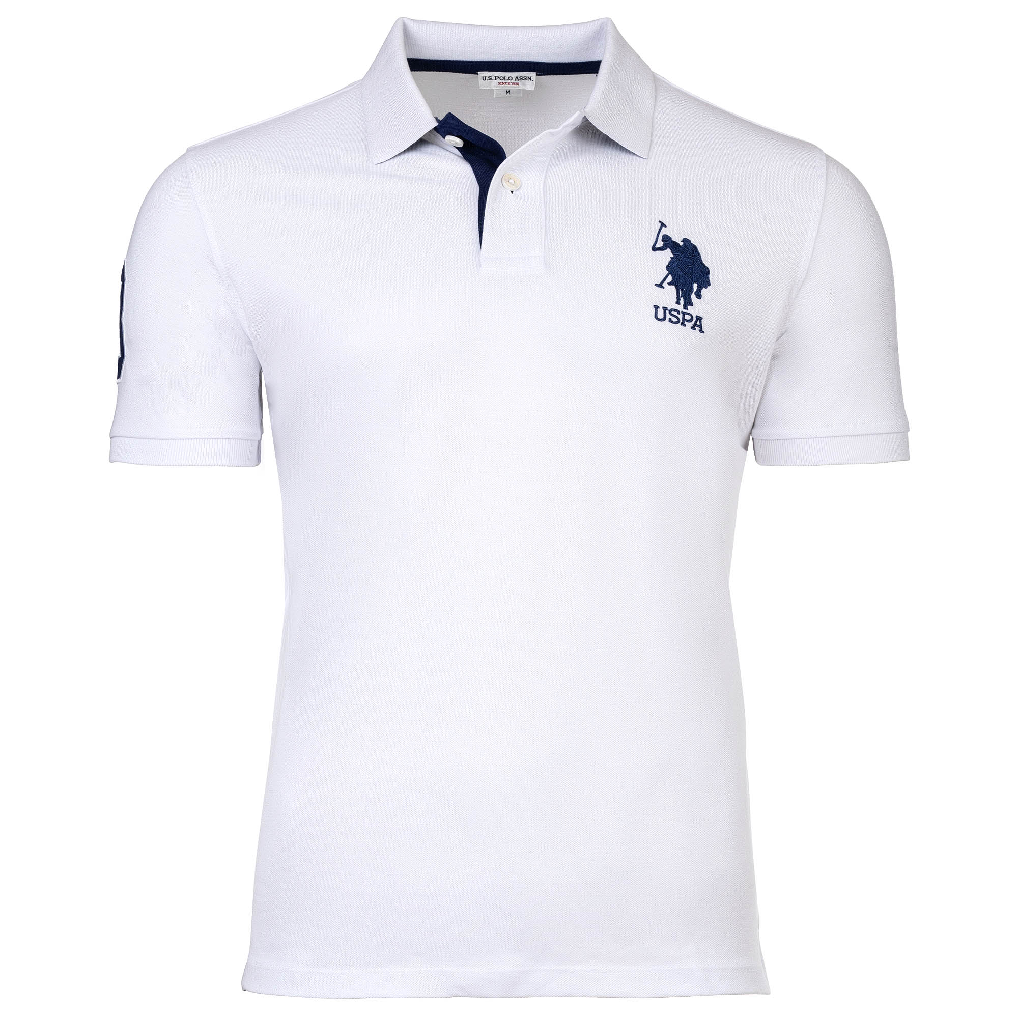 U.S. POLO ASSN. Herren Poloshirt - Kory, Basic, Piquet, Logo, Applikation, Cotton