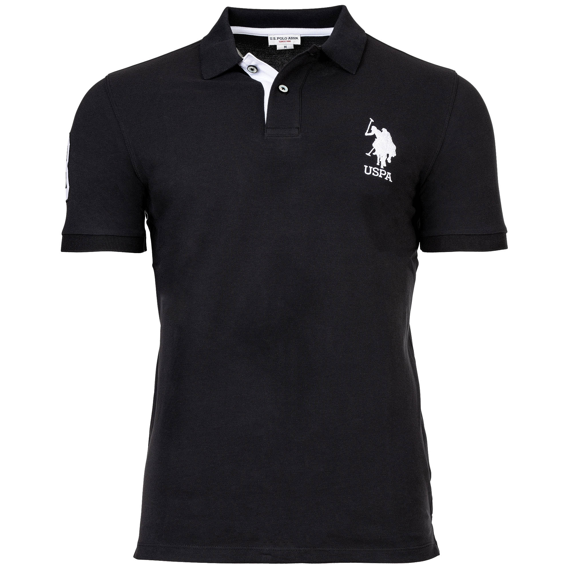 U.S. POLO ASSN. Herren Poloshirt - Kory, Basic, Piquet, Logo, Applikation, Cotton