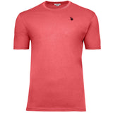 U.S. POLO ASSN. Herren T-Shirt - Carded Jersey, Rundhals, Logo-Stickerei, Baumwolle