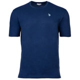 U.S. POLO ASSN. Herren T-Shirt - Carded Jersey, Rundhals, Logo-Stickerei, Baumwolle