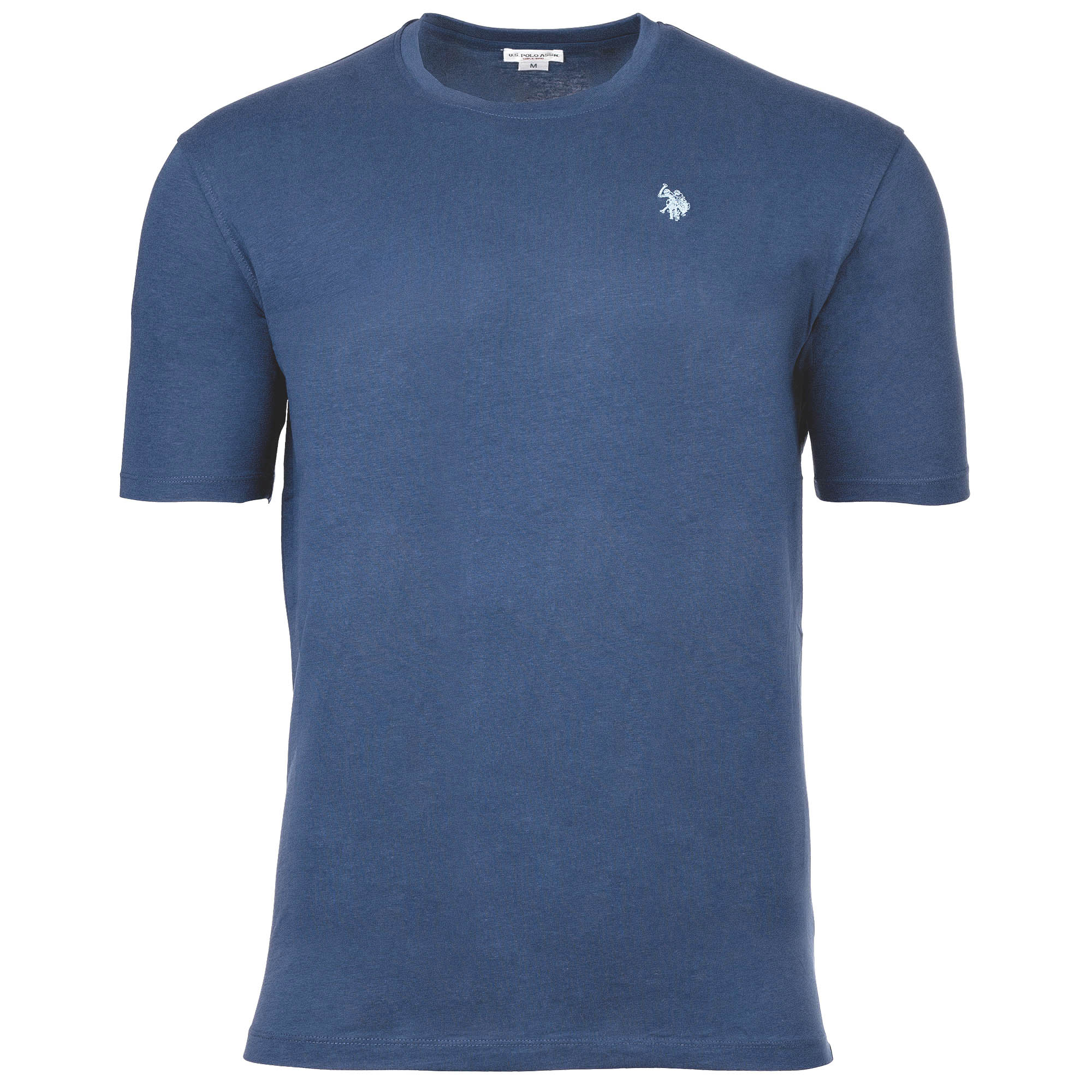 U.S. POLO ASSN. Herren T-Shirt - Carded Jersey, Rundhals, Logo-Stickerei, Baumwolle