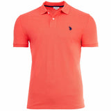 U.S. POLO ASSN. Herren Poloshirt - Carded Piquet, Logo-Stickerei, Baumwolle