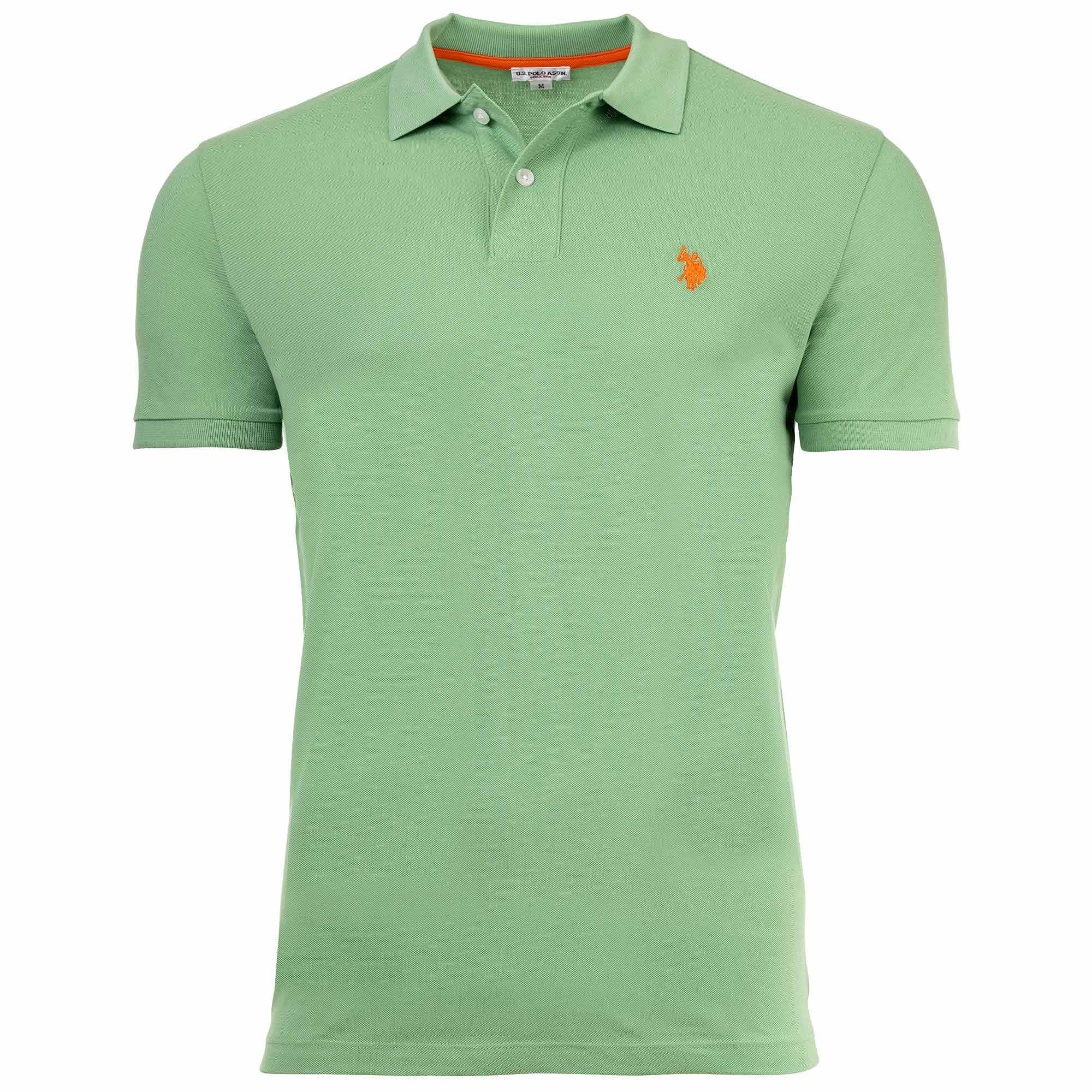 U.S. POLO ASSN. Herren Poloshirt - Carded Piquet, Logo-Stickerei, Baumwolle