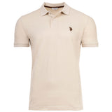 U.S. POLO ASSN. Herren Poloshirt - Carded Piquet, Logo-Stickerei, Baumwolle