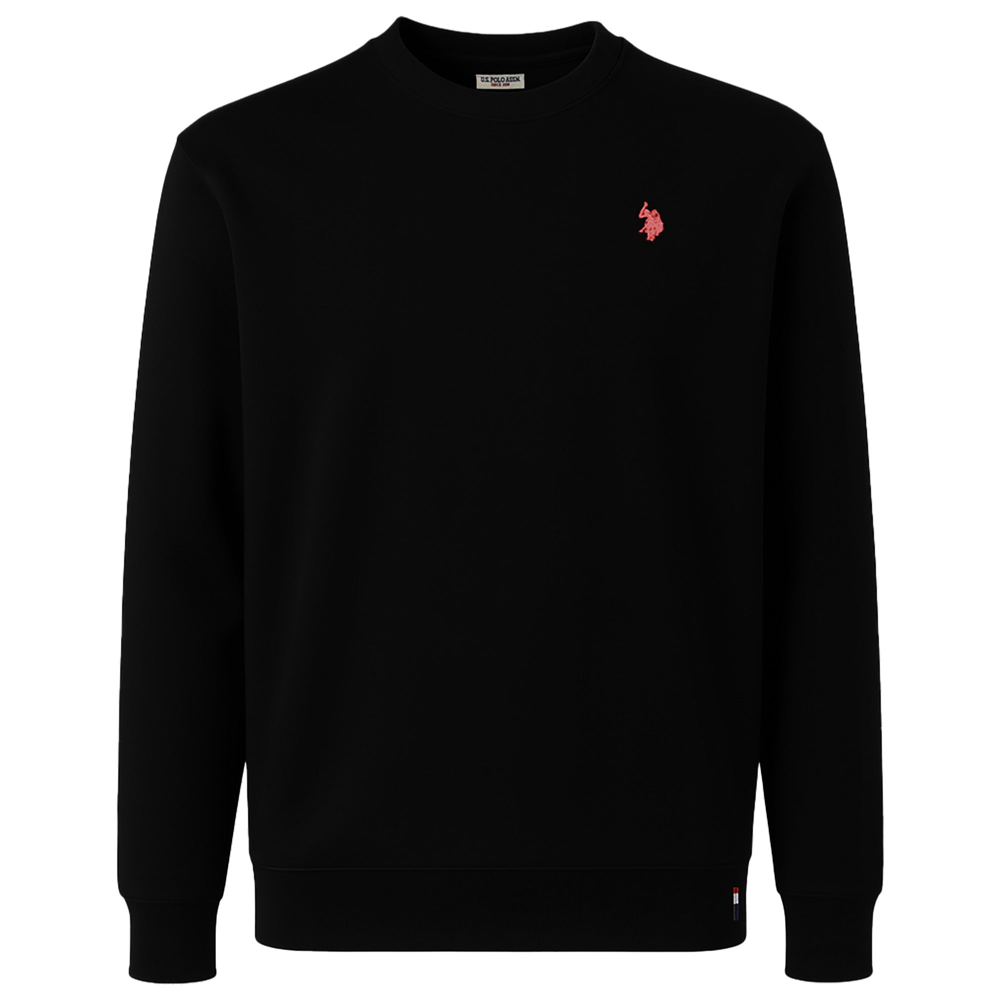 U.S. POLO ASSN. Herren Sweatshirt - Fleece Brushed, Rundhals, Logo, Baumwoll-Mix