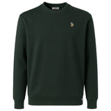 U.S. POLO ASSN. Herren Sweatshirt - Fleece Brushed, Rundhals, Logo, Baumwoll-Mix