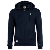 U.S. POLO ASSN. Herren Sweatjacke - Diagonal Fleece Carbon Finish, Zip- Jacke, Kapuze, Baumwolle