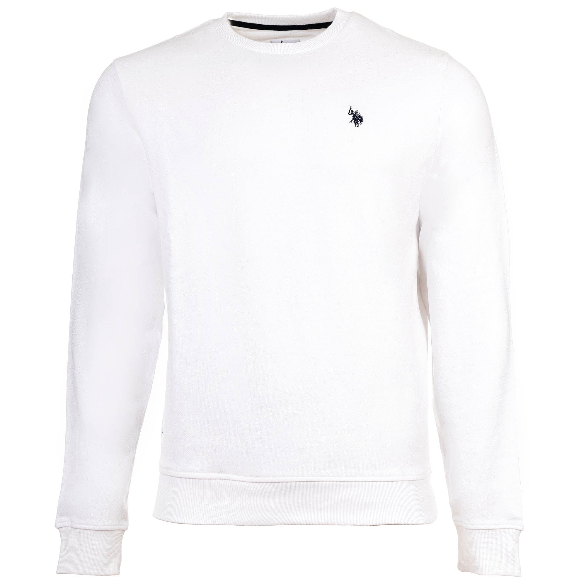 U.S. POLO ASSN. Men Sweatshirt - Diagonal Fleece Carbon Finish, Round Neck, Cotton