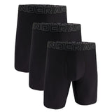 UNDER ARMOUR Herren Boxershorts, 3er Pack - Performance Tech Long Boxer Solid 9 in, Stretch, einfarbig