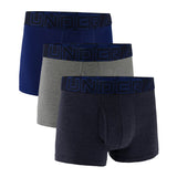 UNDER ARMOUR Herren Boxershorts, 3er Pack - Performance Cotton Trunks - Solid 3 in, Stretch, Baumwollmischung