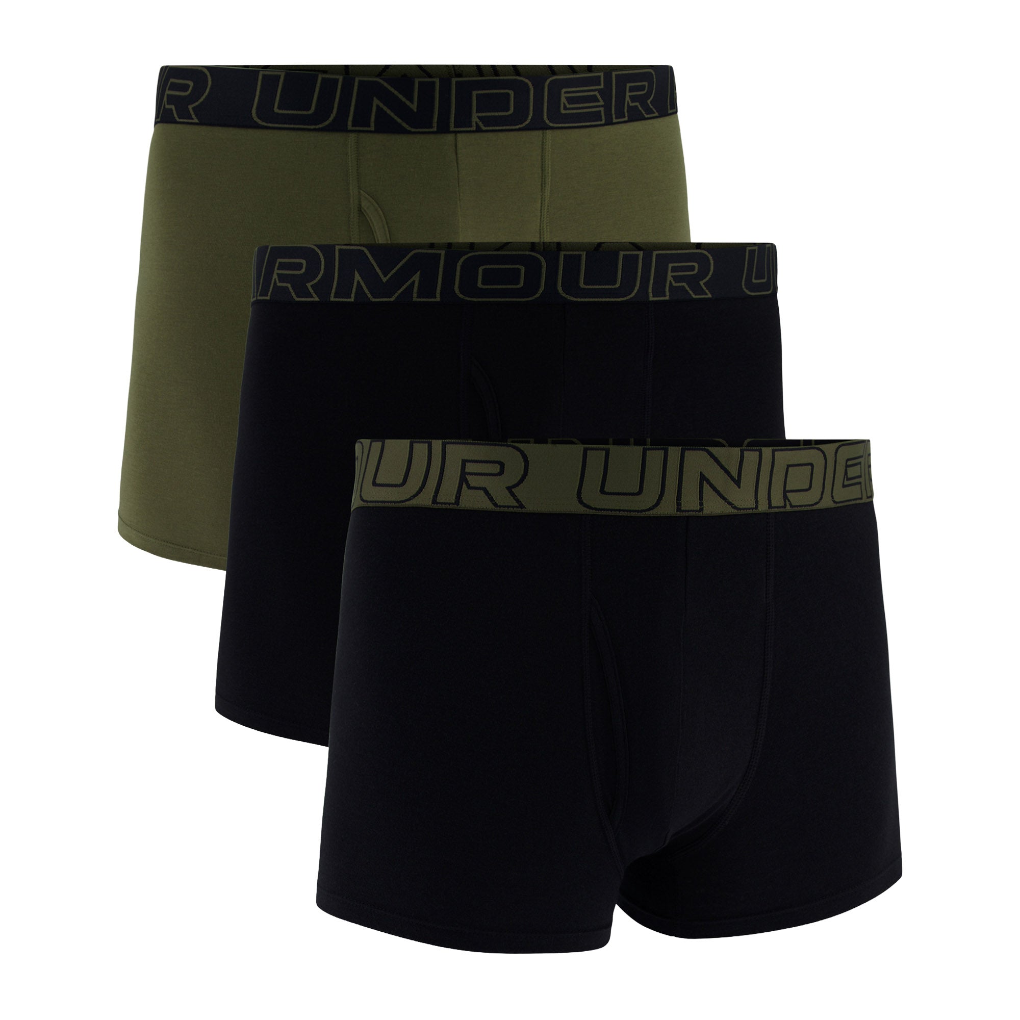 UNDER ARMOUR Herren Boxershorts, 3er Pack - Performance Cotton Trunks - Solid 3 in, Stretch, Baumwollmischung