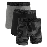UNDER ARMOUR Men's Boxer Shorts, 3-Pack - Performance Tech Boxer Briefs - Novelty 6 in, Camouflage, Stretch