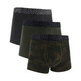 UNDER ARMOUR Men's Boxer Shorts, 3-Pack - Performance Cotton Trunks - Novelty 3 in, Stretch, cotton blend, camouflage