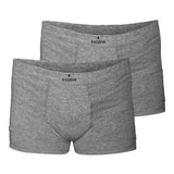 RAGMAN Men's Boxer Shorts, 2-Pack - Underwear, Underpants, Cotton Blend, Logo, solid color
