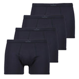RAGMAN Herren Boxershorts, 4er Pack - Unterwäsche, Unterhose, Baumwollmischung, Logo, einfarbig