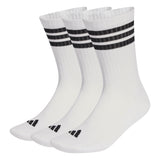 adidas Unisex Socken, 3er Pack - 3-Stripes Cushioned Sportswear Crew Socks, Logo, Streifen, gepolstert