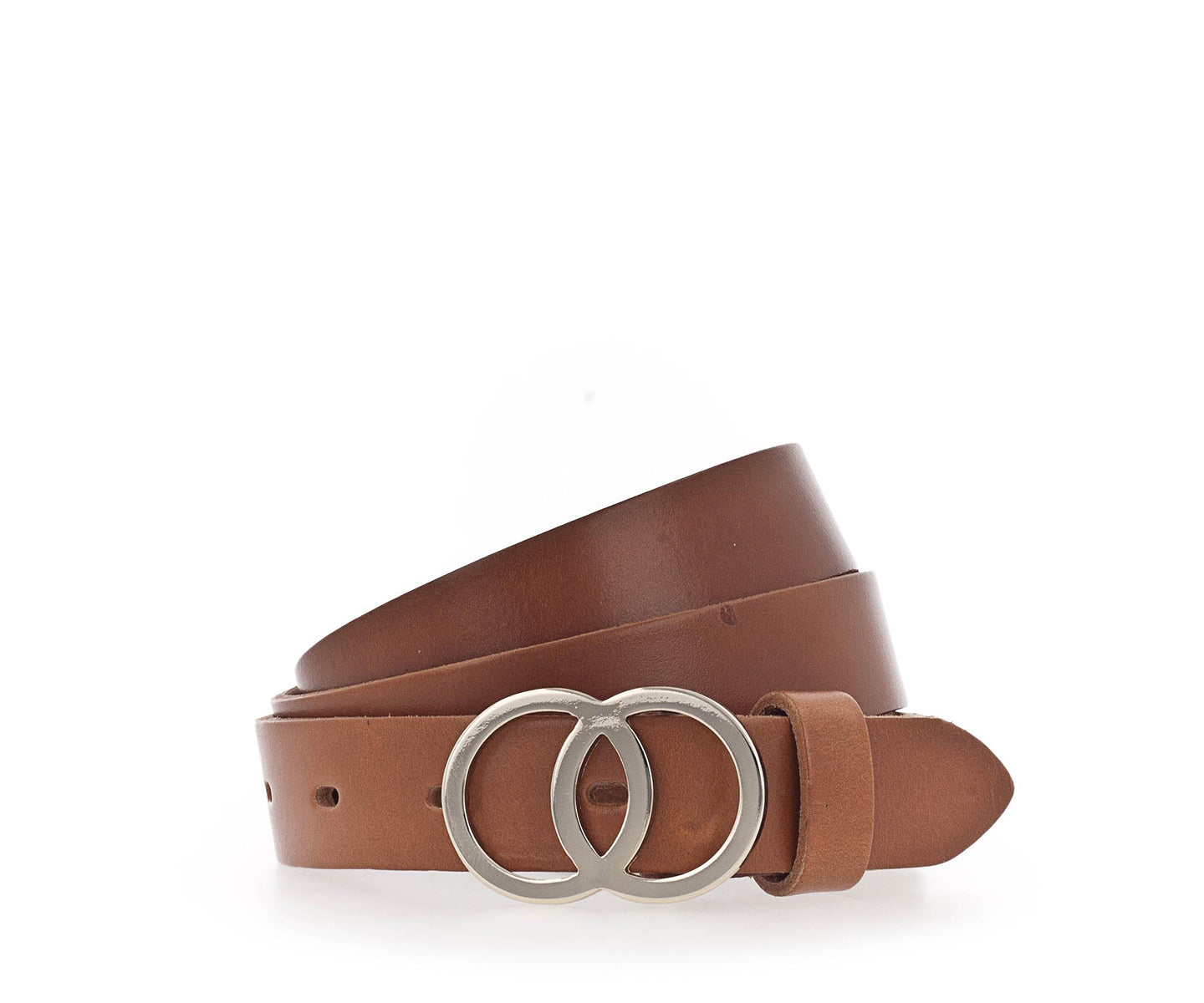 Vanzetti Ladies Belt - Full Leather Belt, Coupling Buckle, Shiny