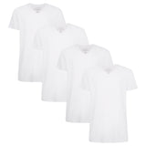 Bamboo basics Herren T-Shirt VELO, 4er Pack - Unterhemd, V-Neck, Single Jersey