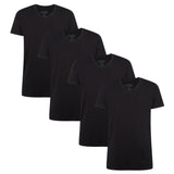 Bamboo basics Herren T-Shirt VELO, 4er Pack - Unterhemd, V-Neck, Single Jersey