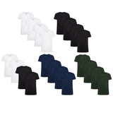 Bamboo basics Herren T-Shirt VELO, 4er Pack - Unterhemd, V-Neck, Single Jersey