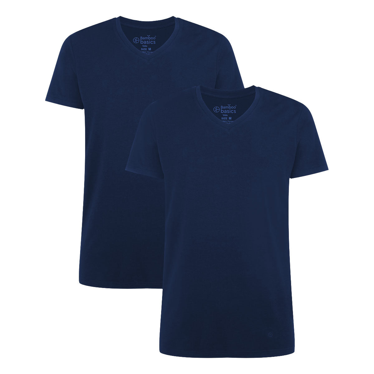 Bamboo basics men's t-shirt VELO, pack of 2 - Undershirt, V-neck, Single Jersey